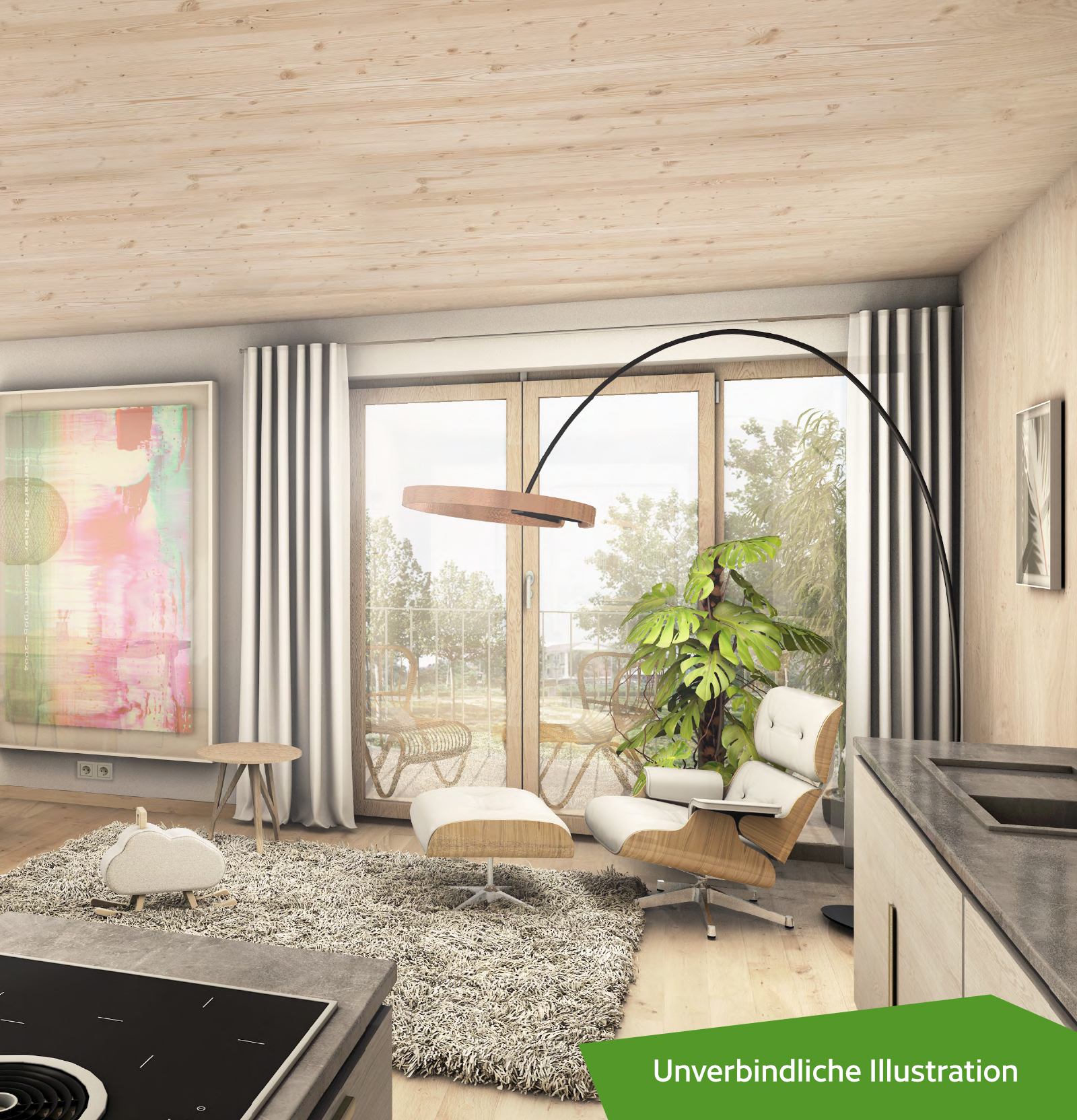 Innenansicht der Wohnung D 4.1