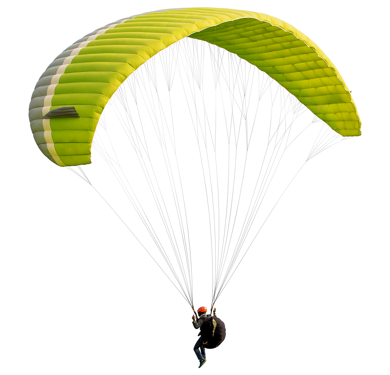 Gleitschirmflieger in der Luft